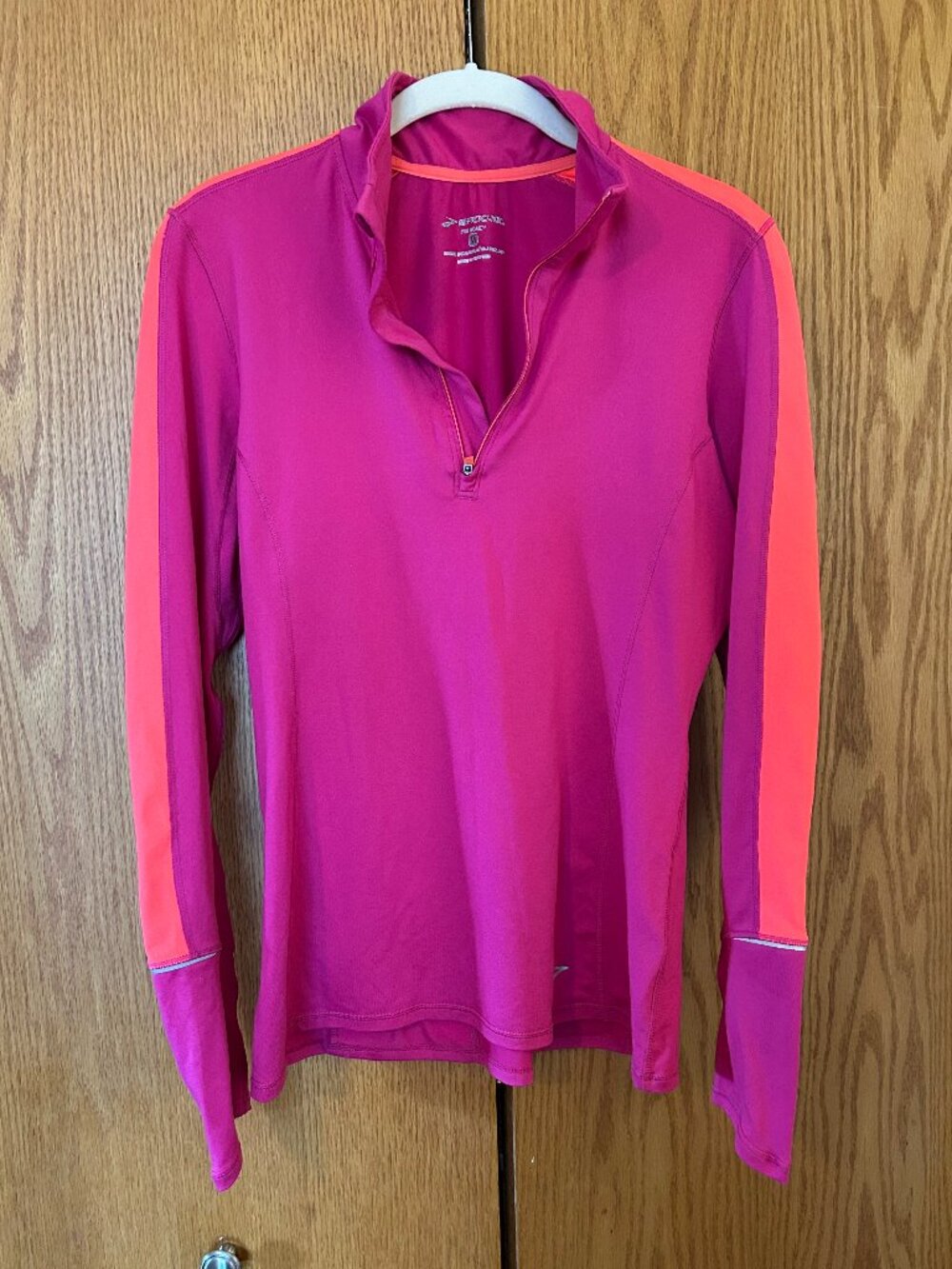 Brooks long-sleeve 1/4 zip running top
